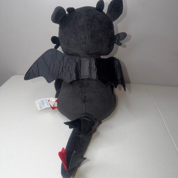 Build A Bear Toothless How To Train Your Dragon Plush Stuffed Animal Black Wings - Picture 6 of 7